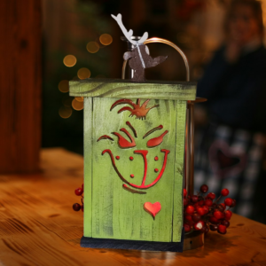 Christmas Grinch Lantern