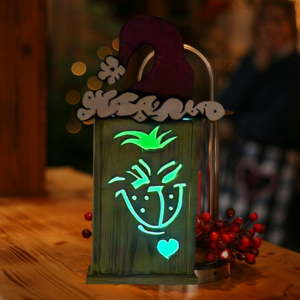 Christmas Grinch Lantern
