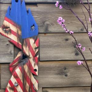 Distressed Hanging Flag